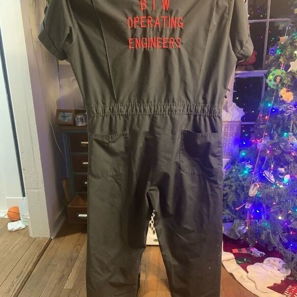 Vintage Bath Iron Works Maine ship builder coveralls. Engineer red embroidery! - Picture 9 of 9